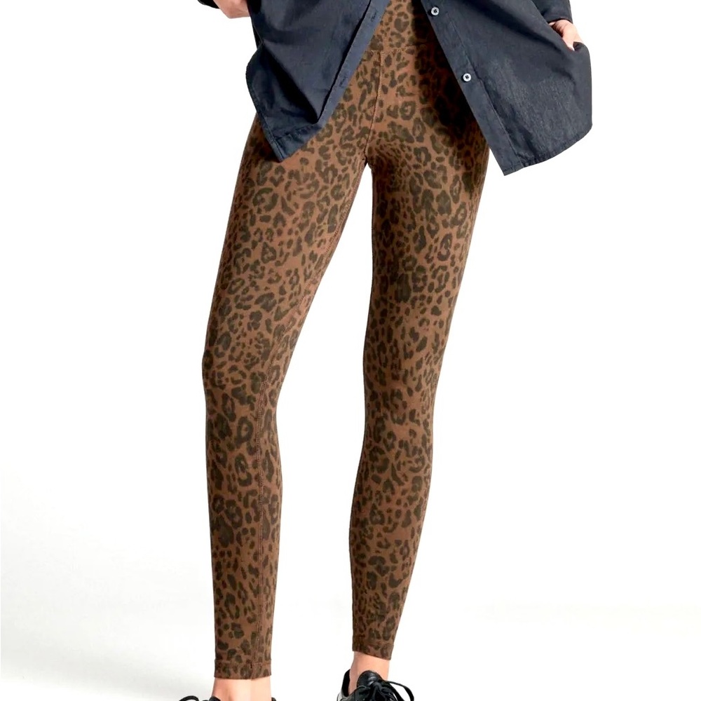 Ragdoll LA Dark Brown Leopard Leggings NWT Large